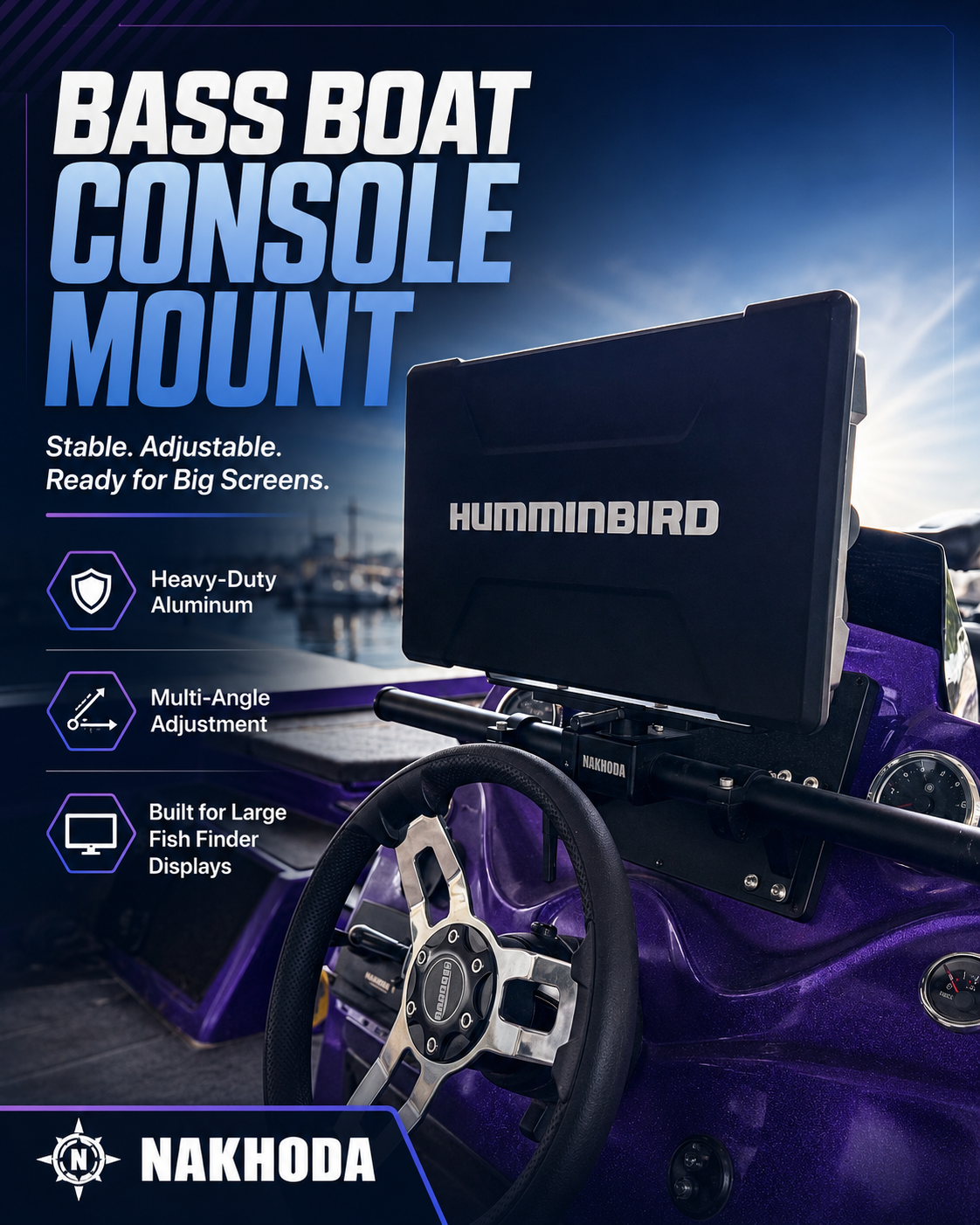 Dual MFD Mount Bow/Console T