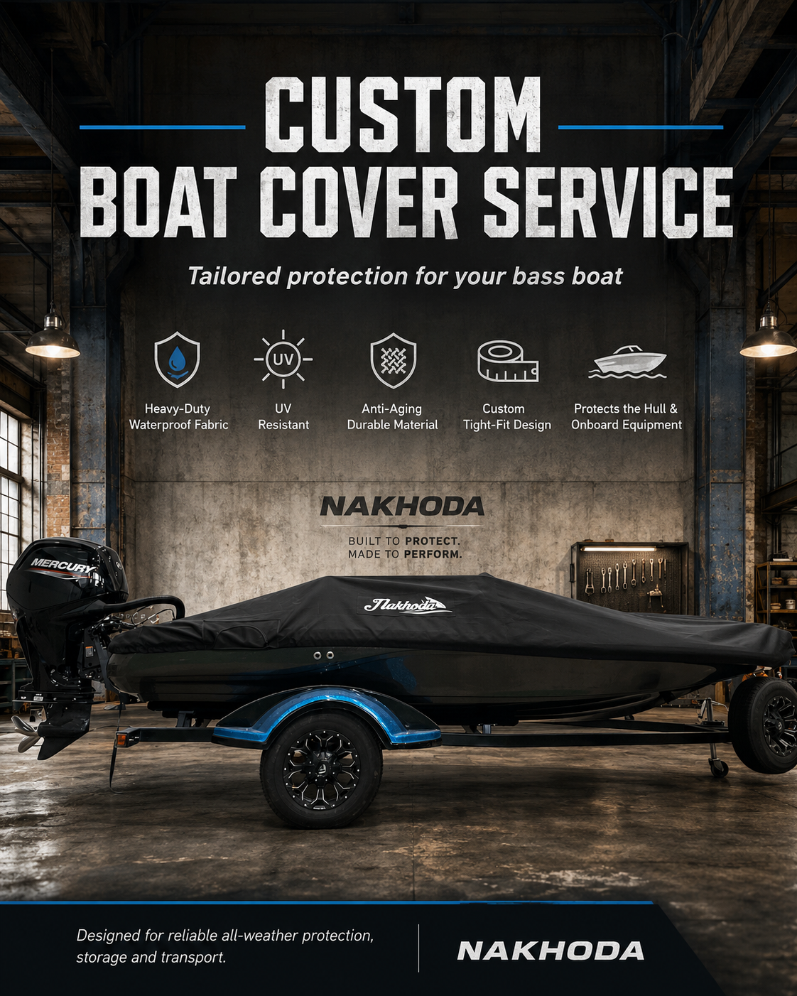 Custom-Fit Boat Cover