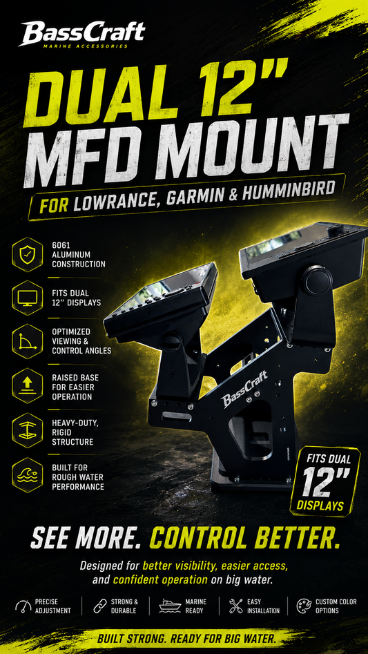 Dual MFD Mount Bow 12"