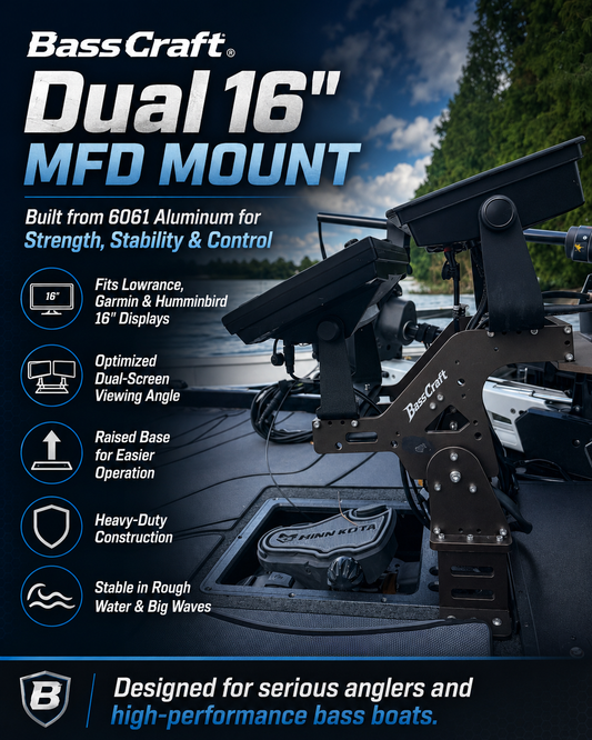 Dual MFD Mount Bow 16"